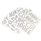 12 Pack: 2.25" Silver Glitter Alphabet Stickers by Recollections™